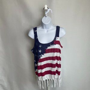 Others Follow Patriotic American Flag Stars and Stripes Tank Top NWT